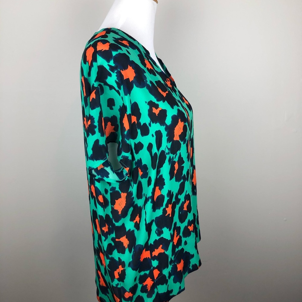 {Cabi} Multi Color Leopard Print Blouse - image 2